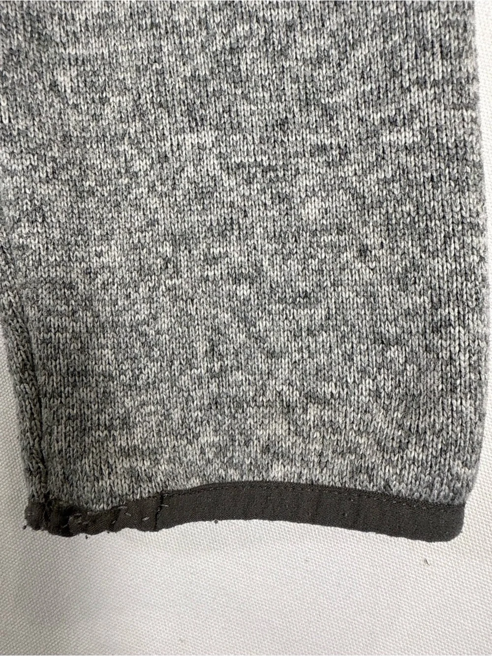 L.L. Bean Men's Heather Gray Snap-Up Fleece Pullover